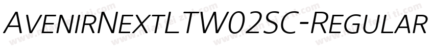 AvenirNextLTW02SC-Regular Regular字体转换